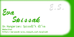 eva spissak business card